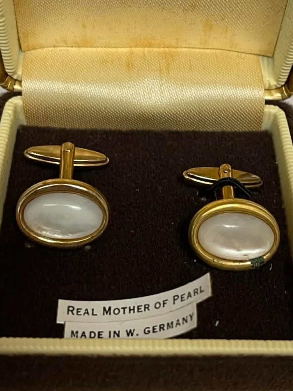 Allders mother of pearl cuff links